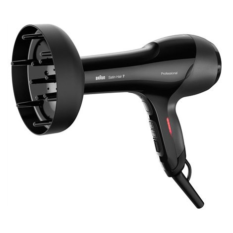 Braun | Hair Dryer | HD785 Satin Hair 7 SensoDryer | 2000 W | Number of temperature settings 4 | Ionic function | Diffuser nozzl - 3
